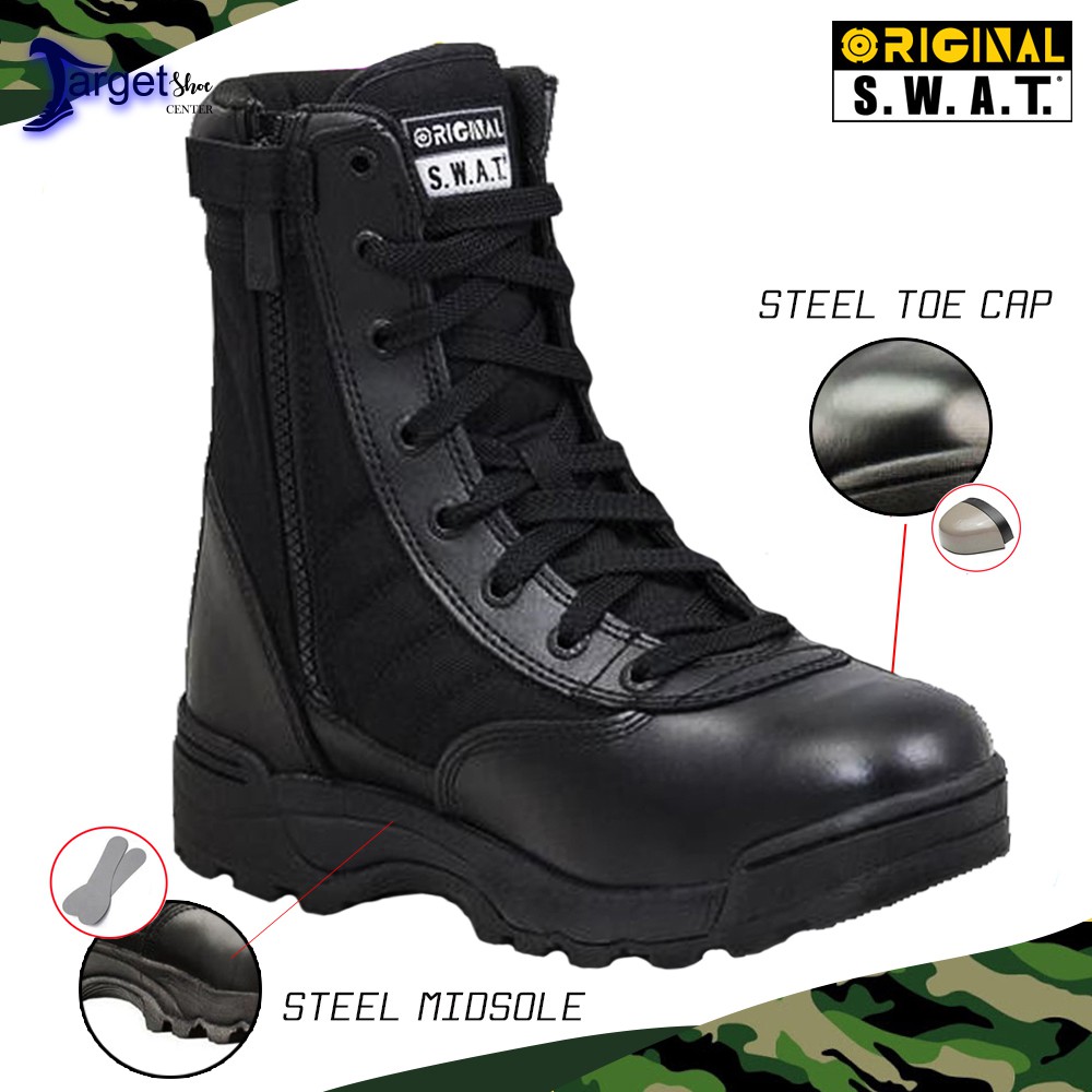 Swat steel toe on sale boots