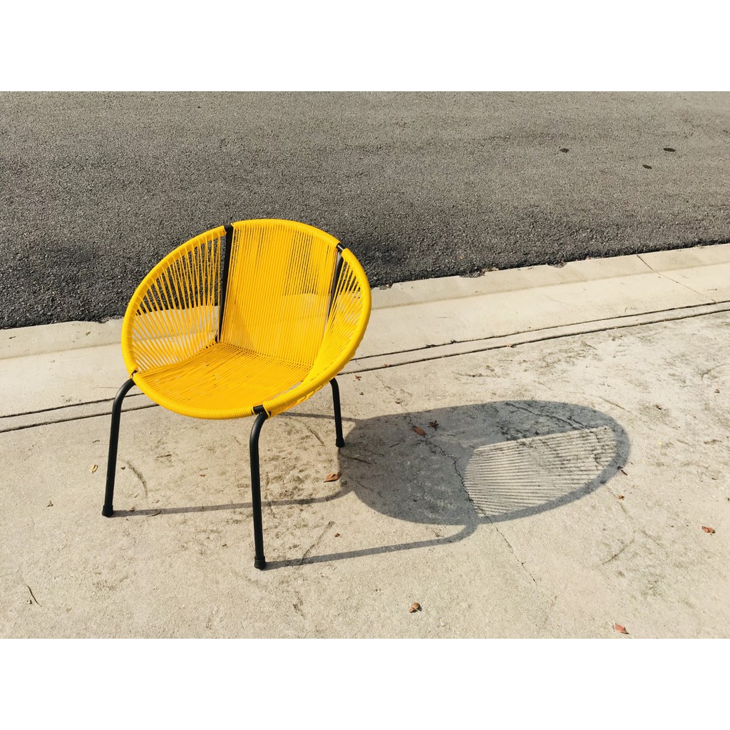 Yellow deals string chair