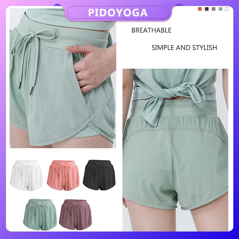 Yoga Shorts Women's Summer Hot Pants Gym Anti-glare Casual Quick