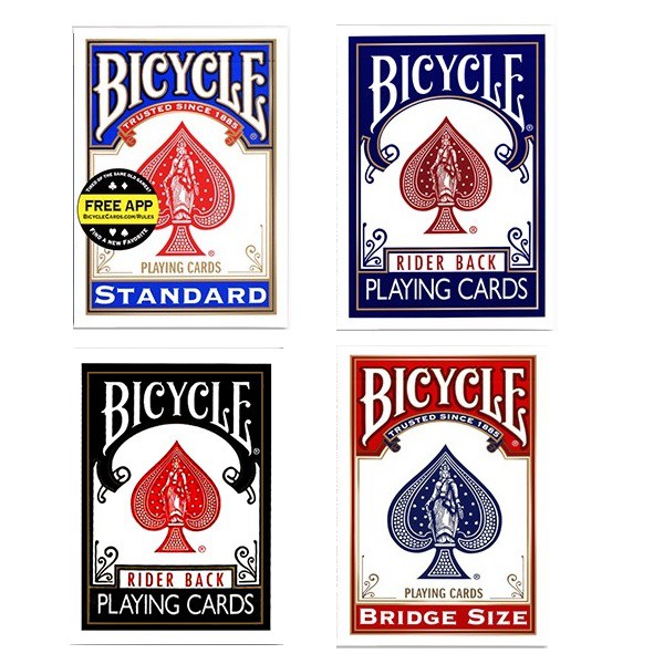  2 Decks Bicycle Rider Back 808 Standard Poker Playing Cards Red  & Blue : Toys & Games