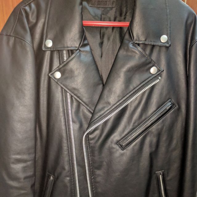 Uniqlo faux cheap leather jacket