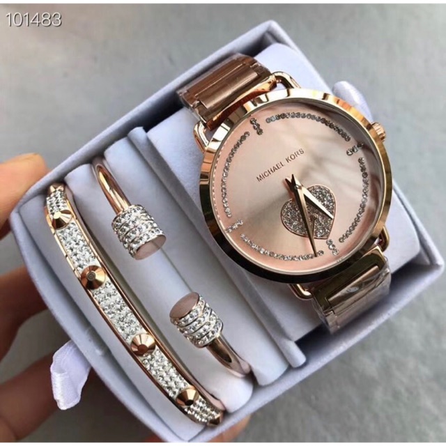 Original MK watch set with free bangle BUY 1 FREE 1 Shopee Malaysia