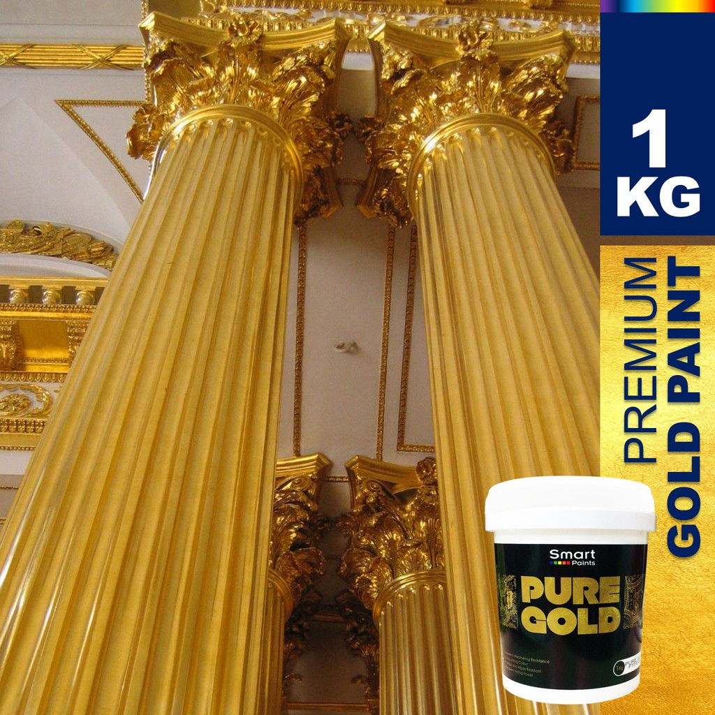 NIPPON PAINT GOLD PAINT 1KG FOR WOOD & METAL, Wood & Metal Paints