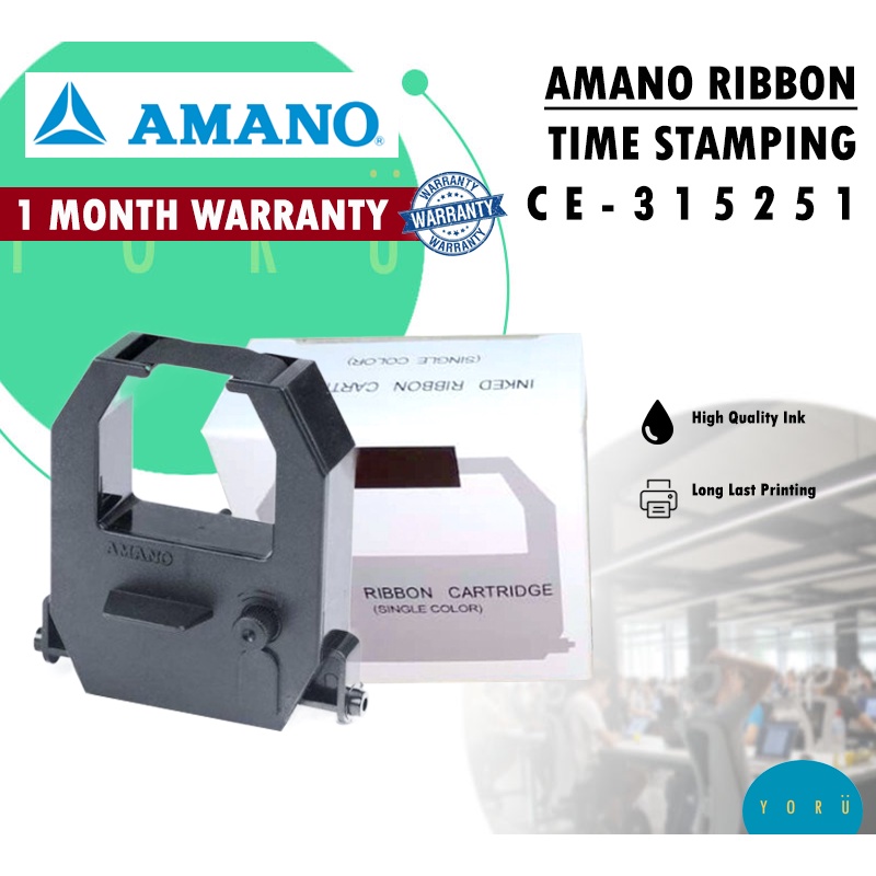 AMANO Time Stamping Machine Ink Ribbon Cartridge CE 315251 JM880