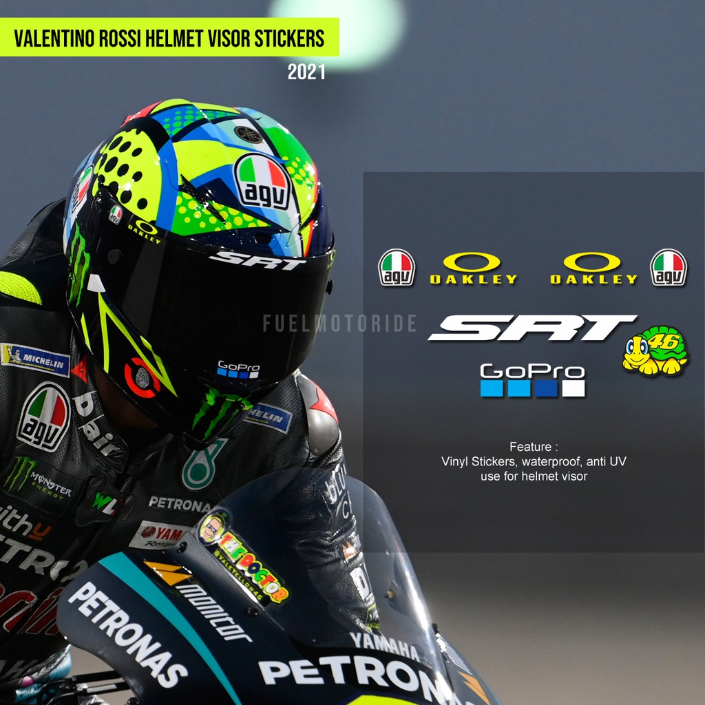 Valentino rossi helmet hot sale sticker