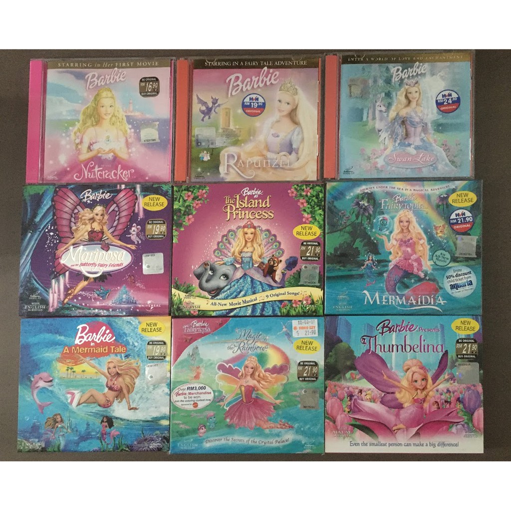 Original Barbie Movie CDs [Nutcracker/ Rapunzel/ Swan Lake