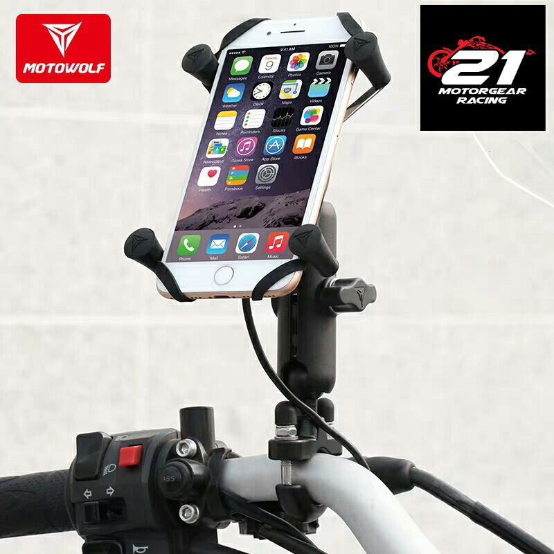 Motorcycle phone hot sale holder shopee