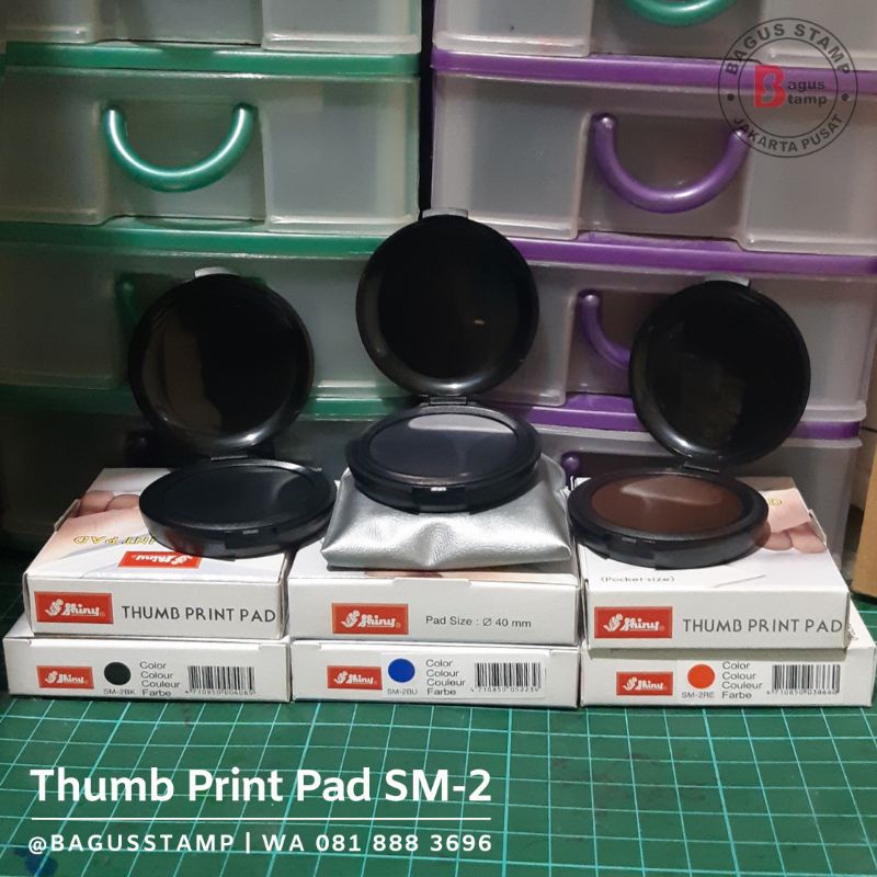 Shiny Fingerprint Thumb Ink Pad SM-2