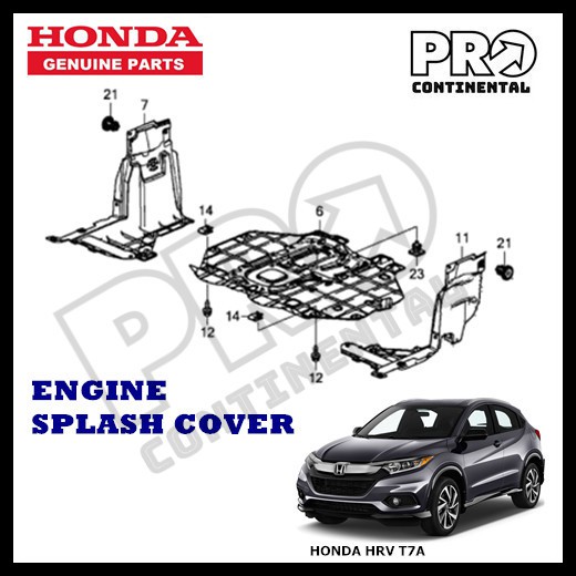 Honda hrv outlet plastic undercarriage