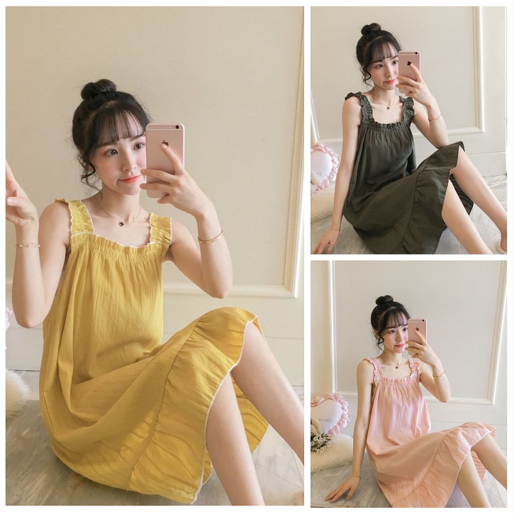 Korean Cute Women Night Dress, Cute Sleep Wear Nightgowns