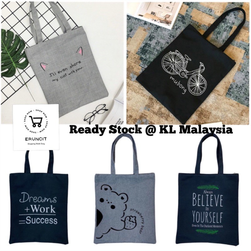 Tote bag 2025 murah shopee