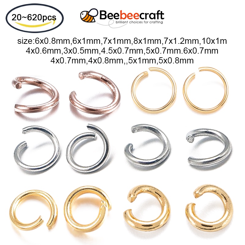 304 Stainless Steel Jewelry Eye Pins 500Pcs 18mm 22 Gauge Silver