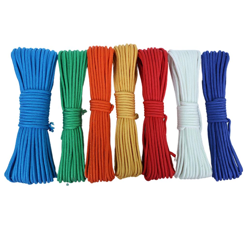 Paracord 550 Climbing Rope Portable 4mm Non-slip Downhill Rope for Survival Parachute  Cord Lanyard Camping Hiking Clothesline - AliExpress