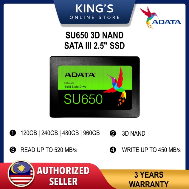Adata Ultimate SU650 3D NAND 2.5