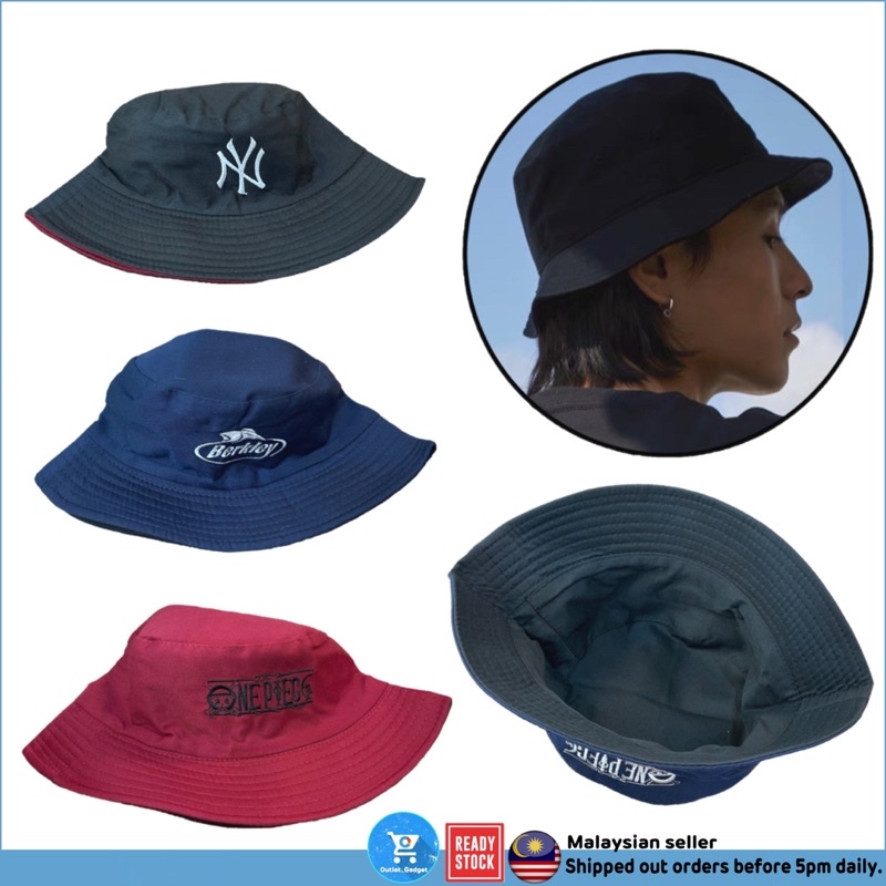 Unisex Fishman Cap Summer Cap Bucket Hat Plus Size Letter