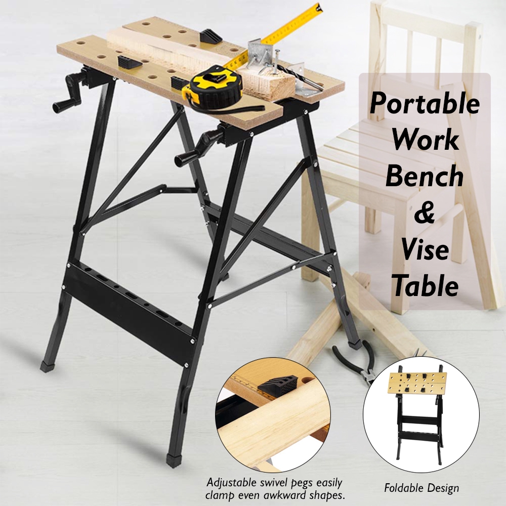 Portable Work Bench And Vise