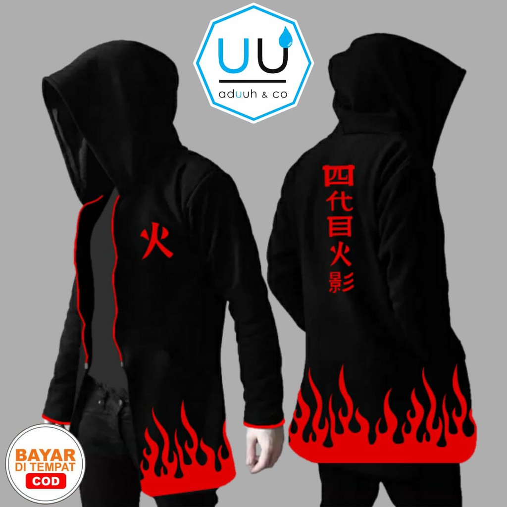 Anime Jacket Change NARUTO HOKAGE BLACK NEW | Shopee Malaysia