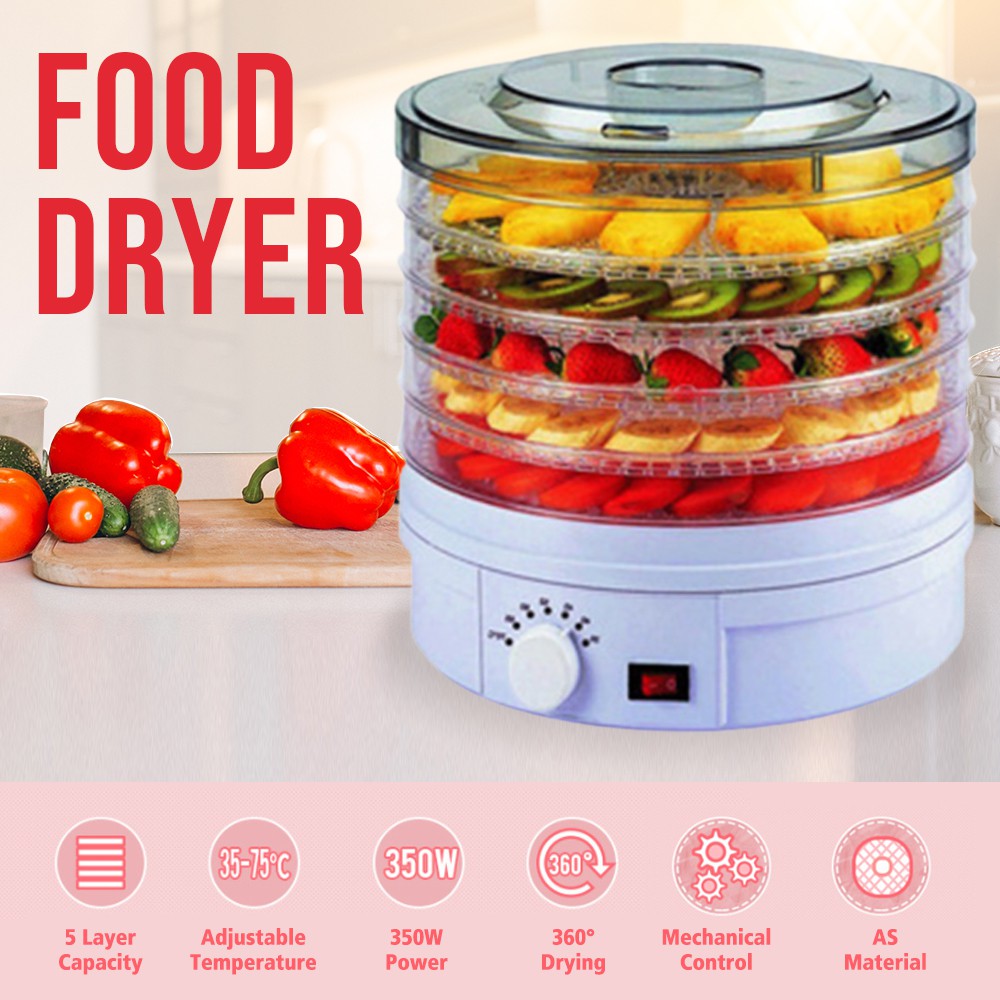 Food Dehydrator Fruit Vegetable Meat Drying Machine Snack Dryer 8 Trays  Stainles