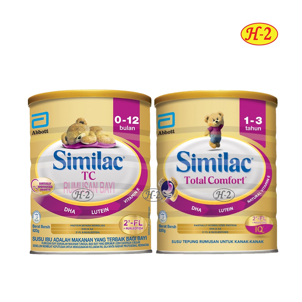 Similac Total Comfort Milk Formula 0-12m / 1-3y (360g/820g