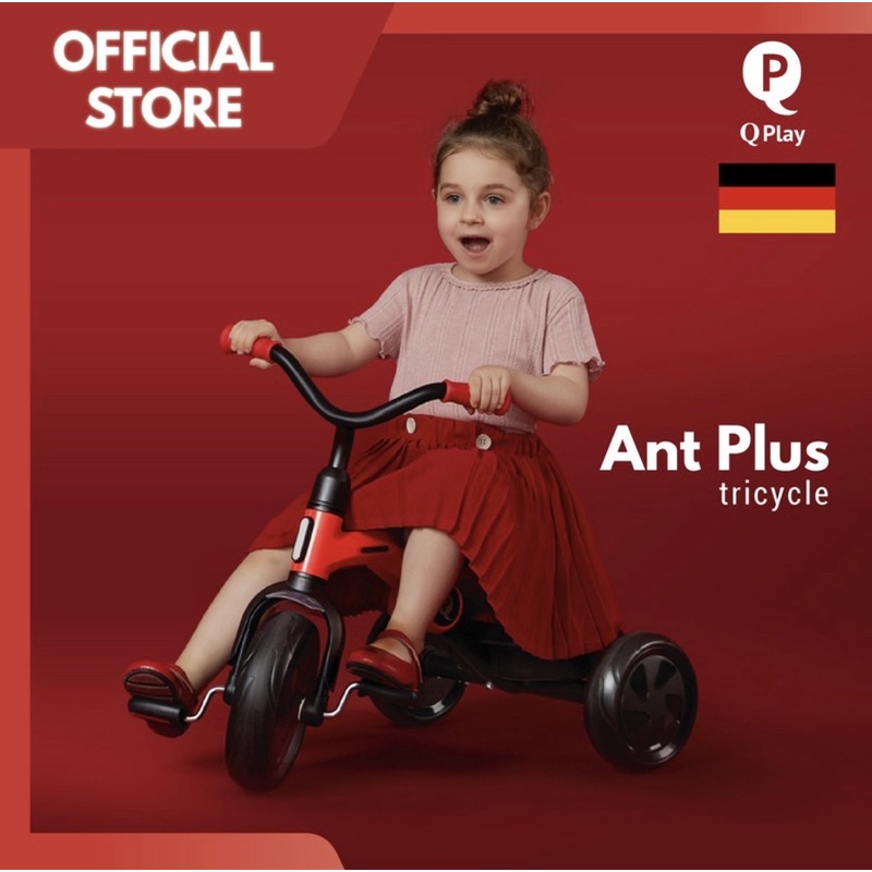 Q play ant discount folding trike red