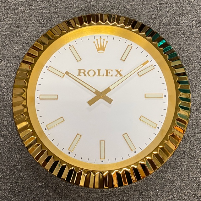 Gold rolex wall discount clock