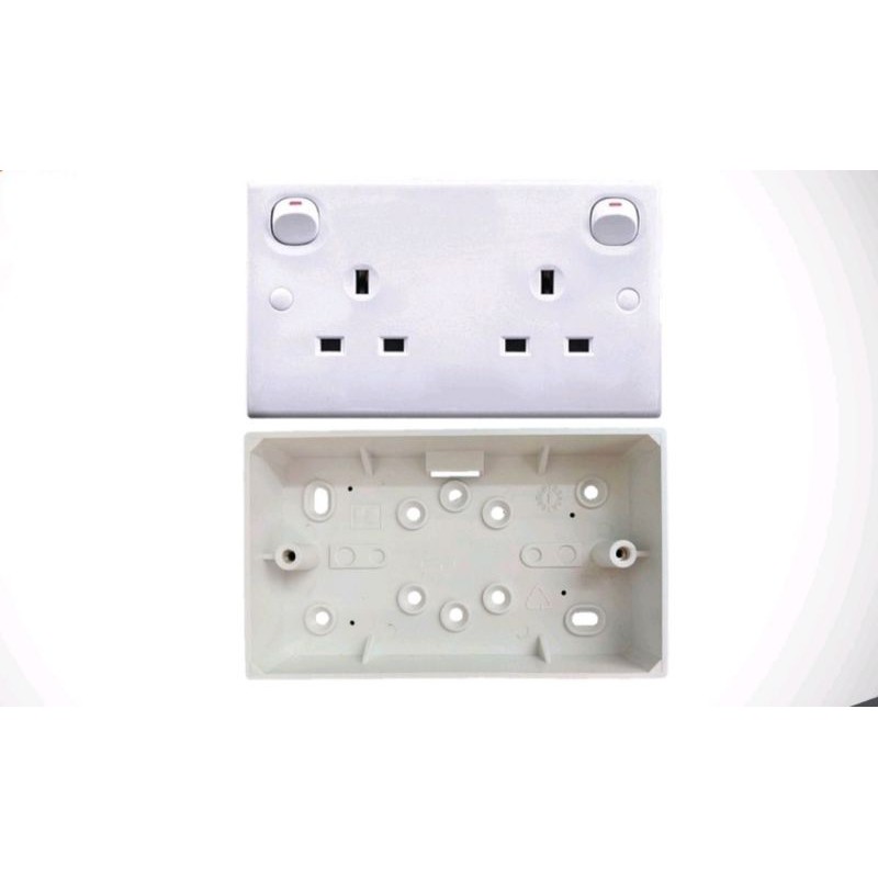 Screwfix BG 13A 2Gang SP Switched Socket USB Charger, 45 OFF