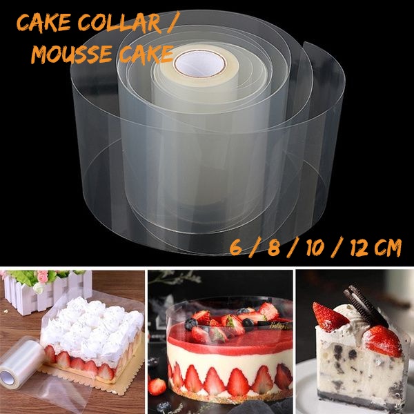 Plastic Transprent Cake Tool Cake Wrap Mousse Wrapper 6cm*600m