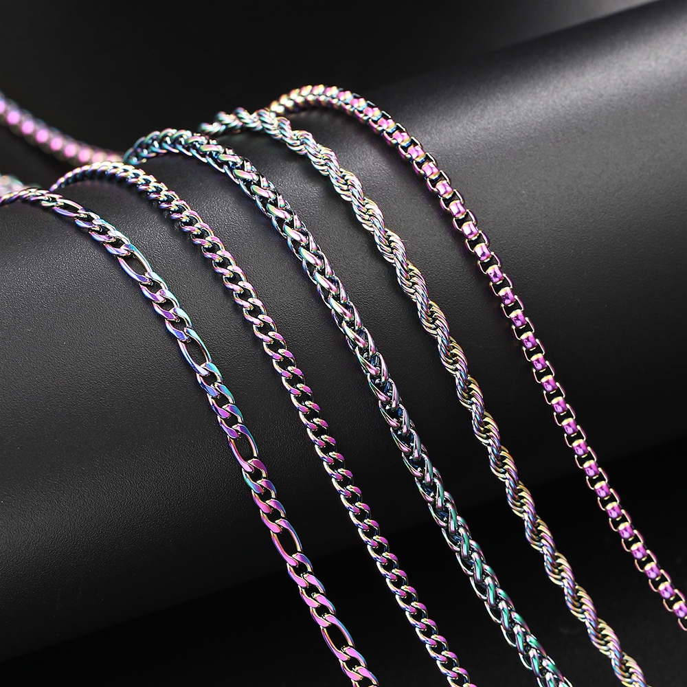 Titanium on sale figaro chain