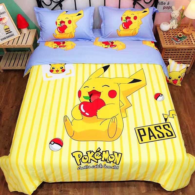 Pikachu queen outlet bedding