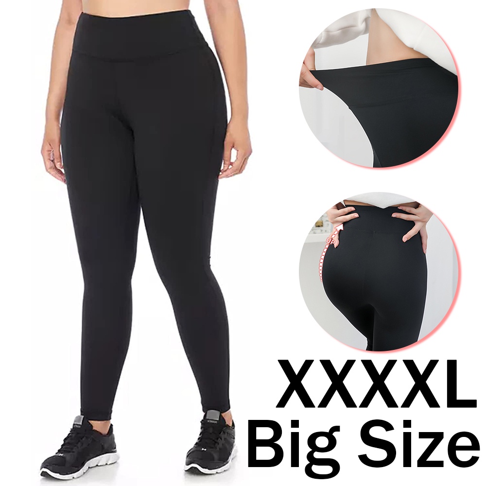 Plus Size Leggings for Women 1X-4X-High Waisted Tummy Control Non