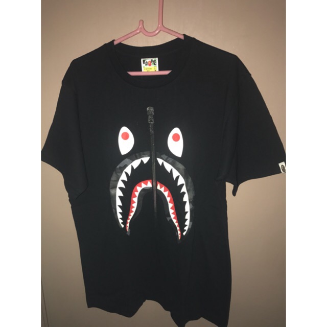 Bape shark sales shirt