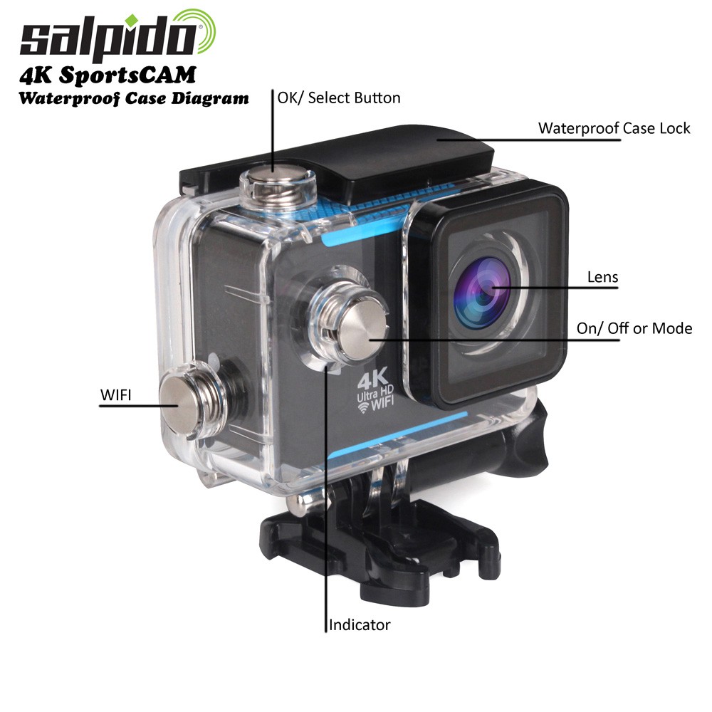 Salpido 4K Sports CAM Ultra HD Action Sport Camera | Shopee Malaysia