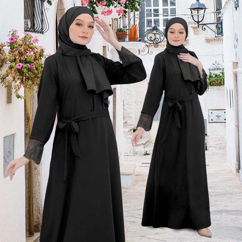 INNER DRESS cotton plain abaya jubah murah inner dress plus size