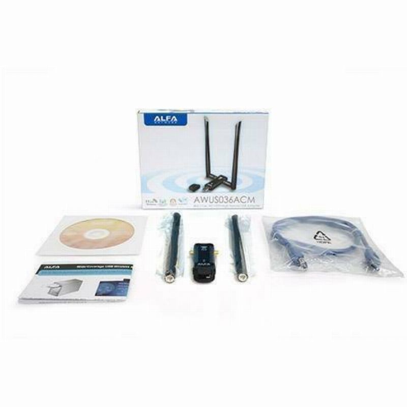 ALFA AWUS036AXM WiFi 6E USB 3.0 USB Adapter, AXE3000 Tri-Band  6Ghz/5.8GHz/2.4GHz, Wireless Gigabit Speed (Up to 3Gbps)