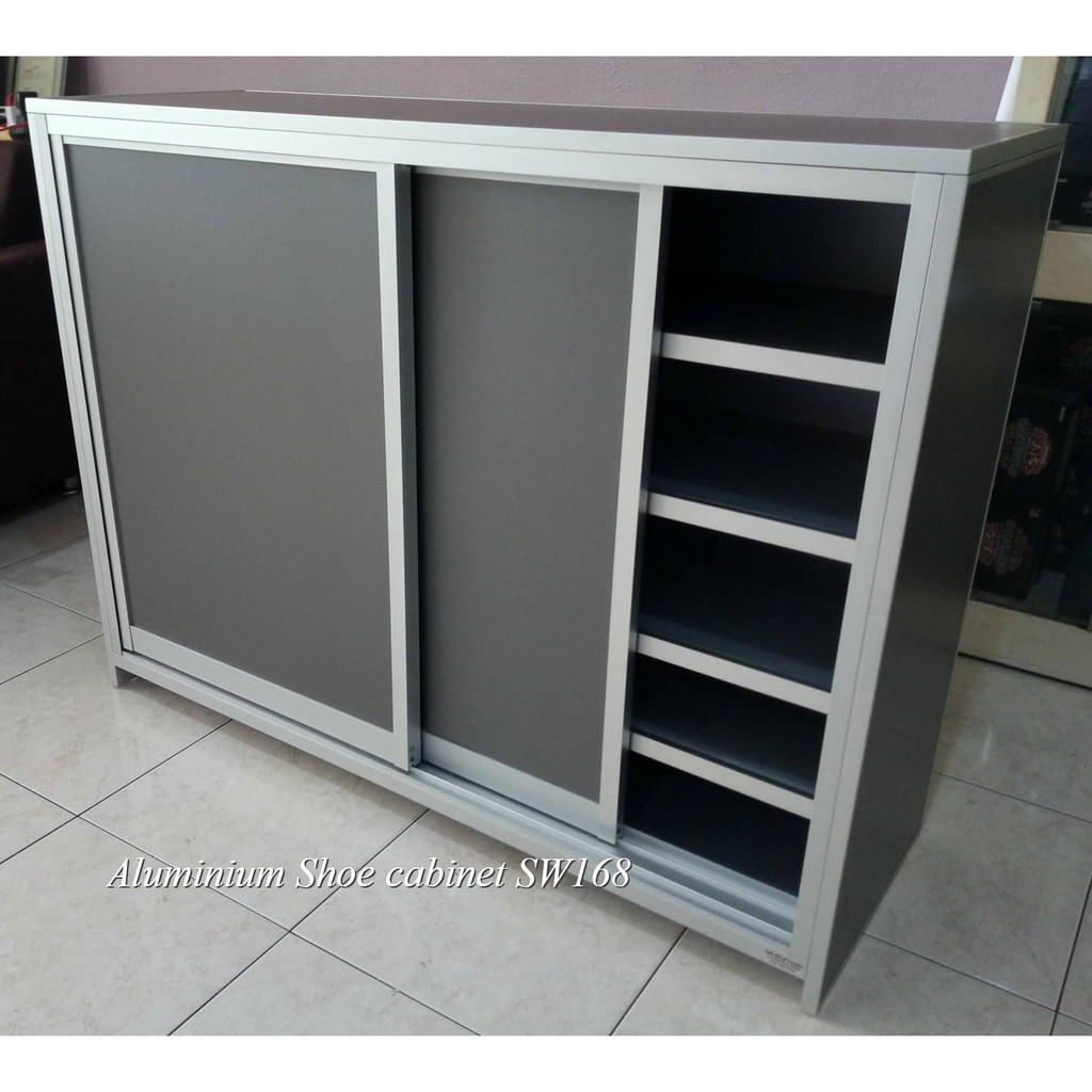 Shoe cabinet deals aluminium