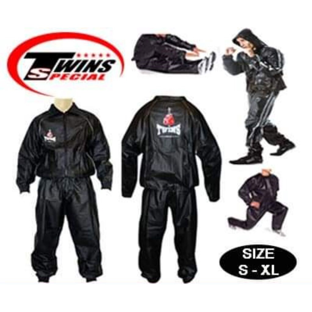 TWINS SPECIAL VINYL SWEATSUIT VSS-1 MUAY THAI BOXING WEIGHT LOSS SWEAT SUIT