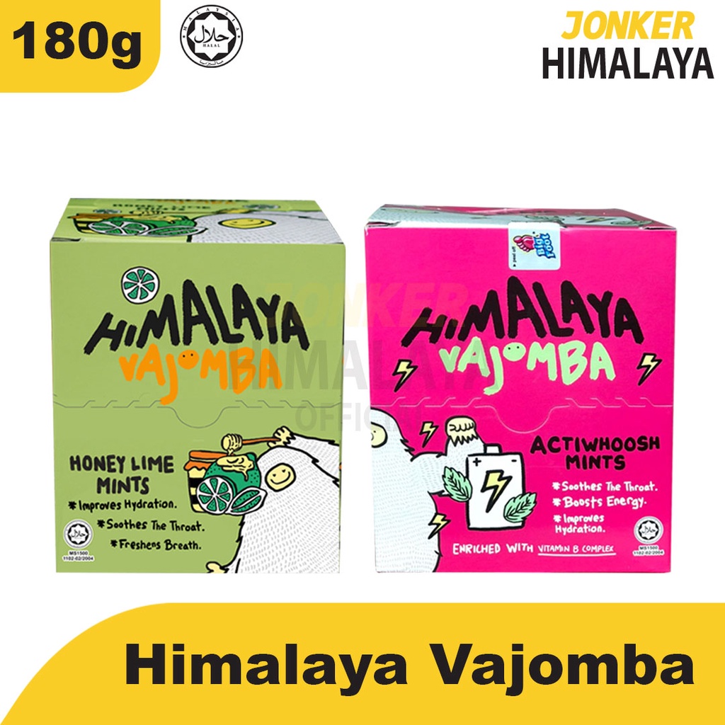  Himalaya Vajoba Honey Lime Mints 180g (24 x 15g (2 Box)) :  Everything Else