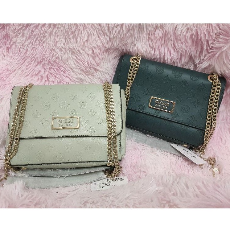 Guess Logo Love Magnetic Flap sling bag Shopee Malaysia