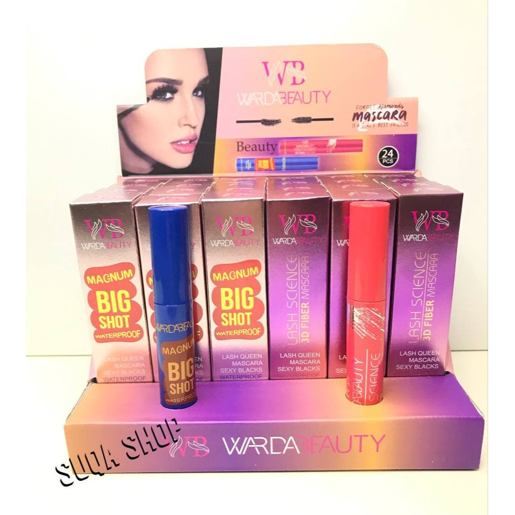 NEW WARDA BEAUTY MAGNUM BIG SHOT WATERPROOF + 3D FIBER MASCARA WITH FREE  GIFT | Shopee Malaysia