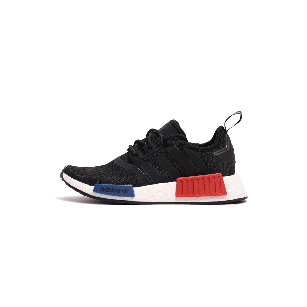 Adidas nmd r1 clearance core black blue tab