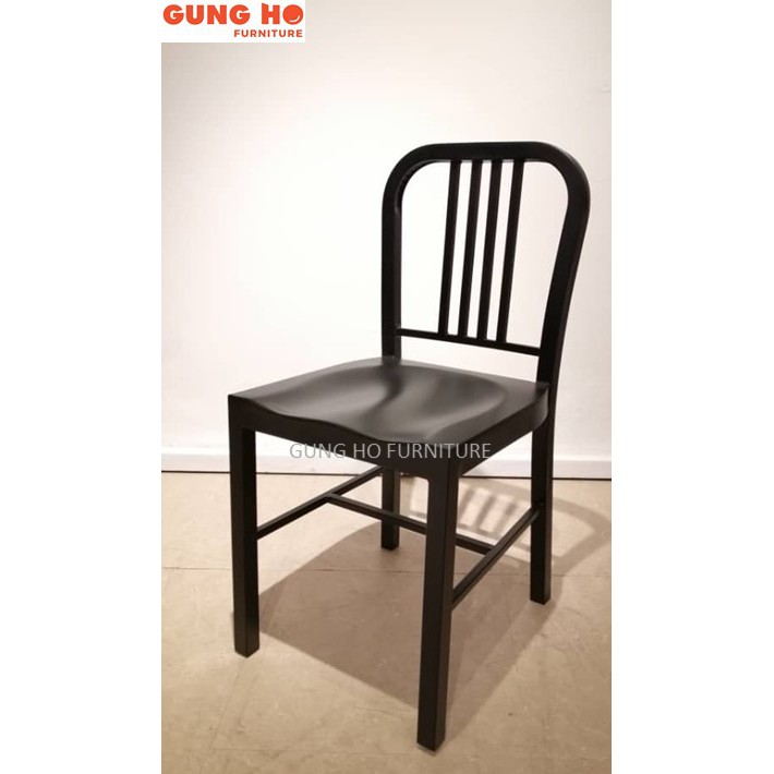 Navy discount metal chair