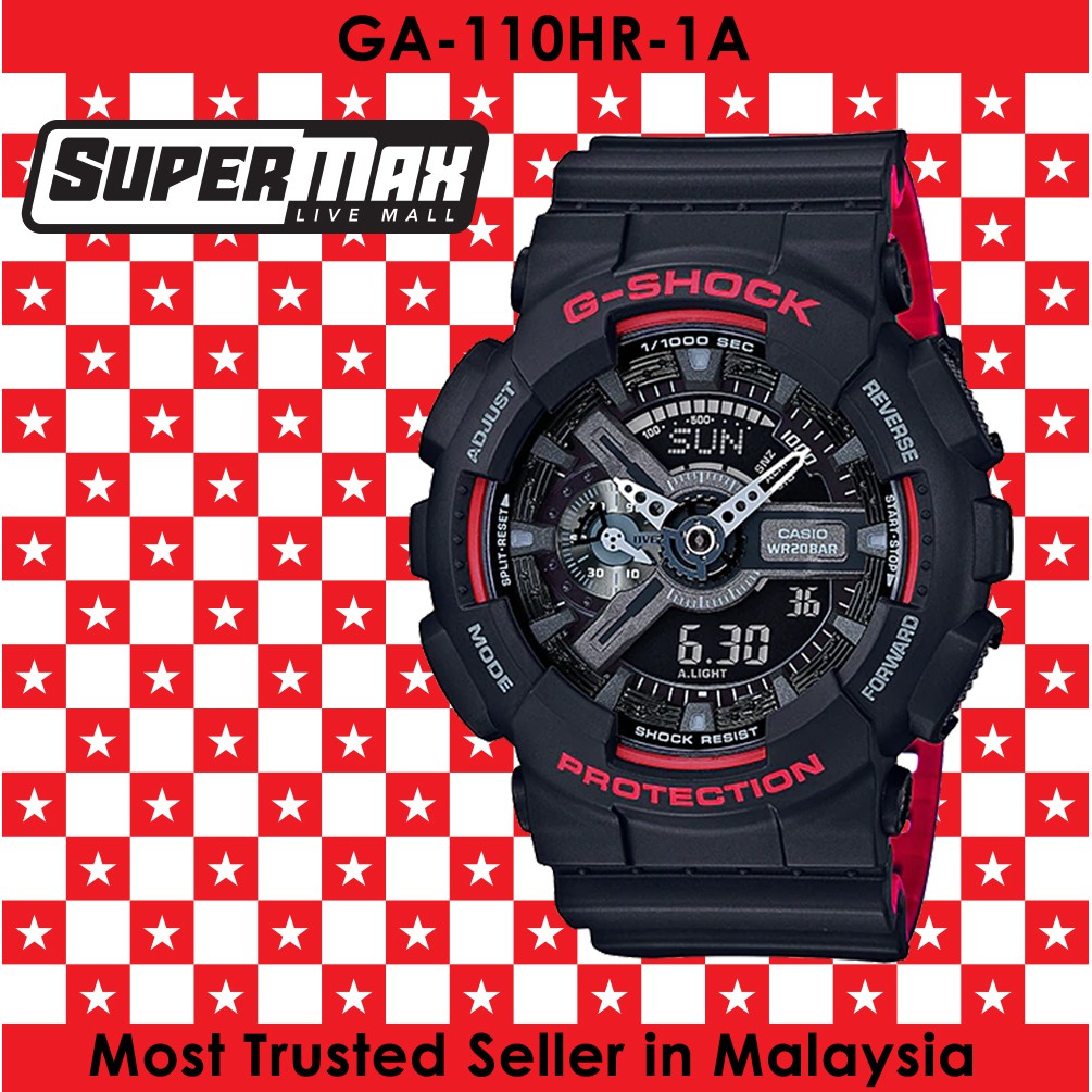 Casio G SHOCK GA 110HR 1A 100 Original Shopee Malaysia