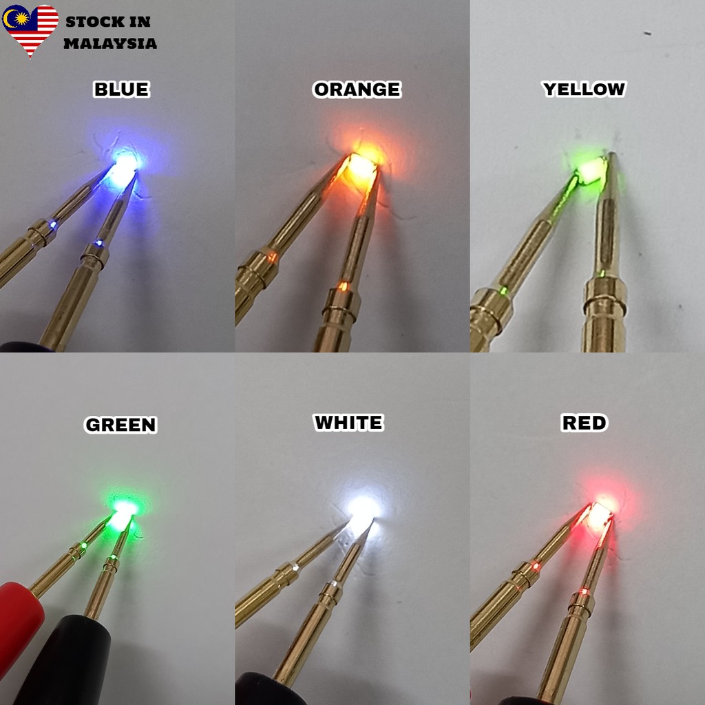 10 PCS Red, Yellow, Green, Blue, Orange, White Everlight Super Bright 0603  SMD LED Diode