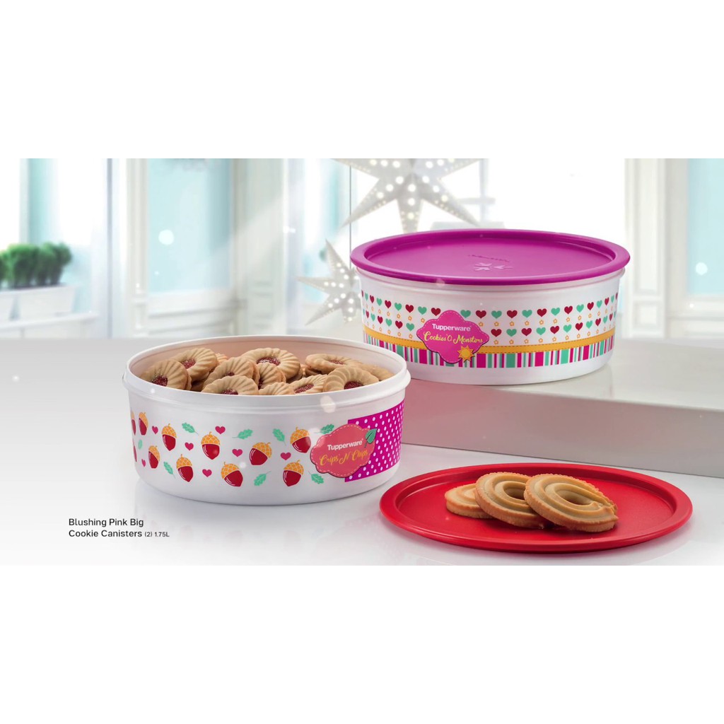 Tupperware Gourmet Counterparts Canister Cookies Jar 900ml Airtight 