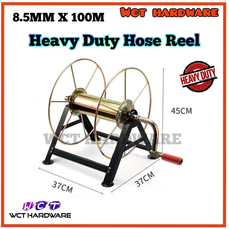Heavy Duty Hose Reel/Power Sprayer Hose garden Reel / Pipe Roller Fit 100M  8.5MM Power Sprayer