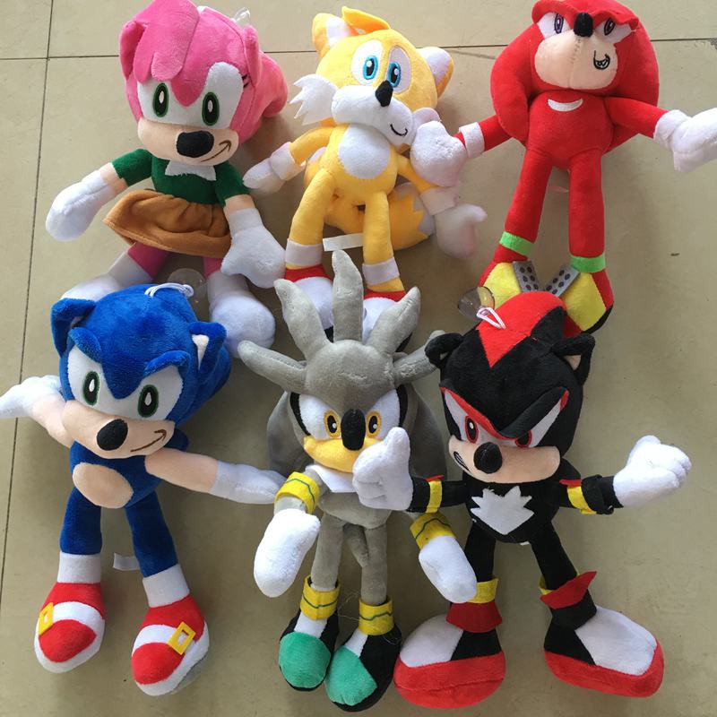 18-30cm Sonic Plush Doll Toys Peluche Sonic Sonic Plush Cartoon Animal Soft  Stuffed Sonic Dolls For Baby Gifts - Movies & Tv - AliExpress