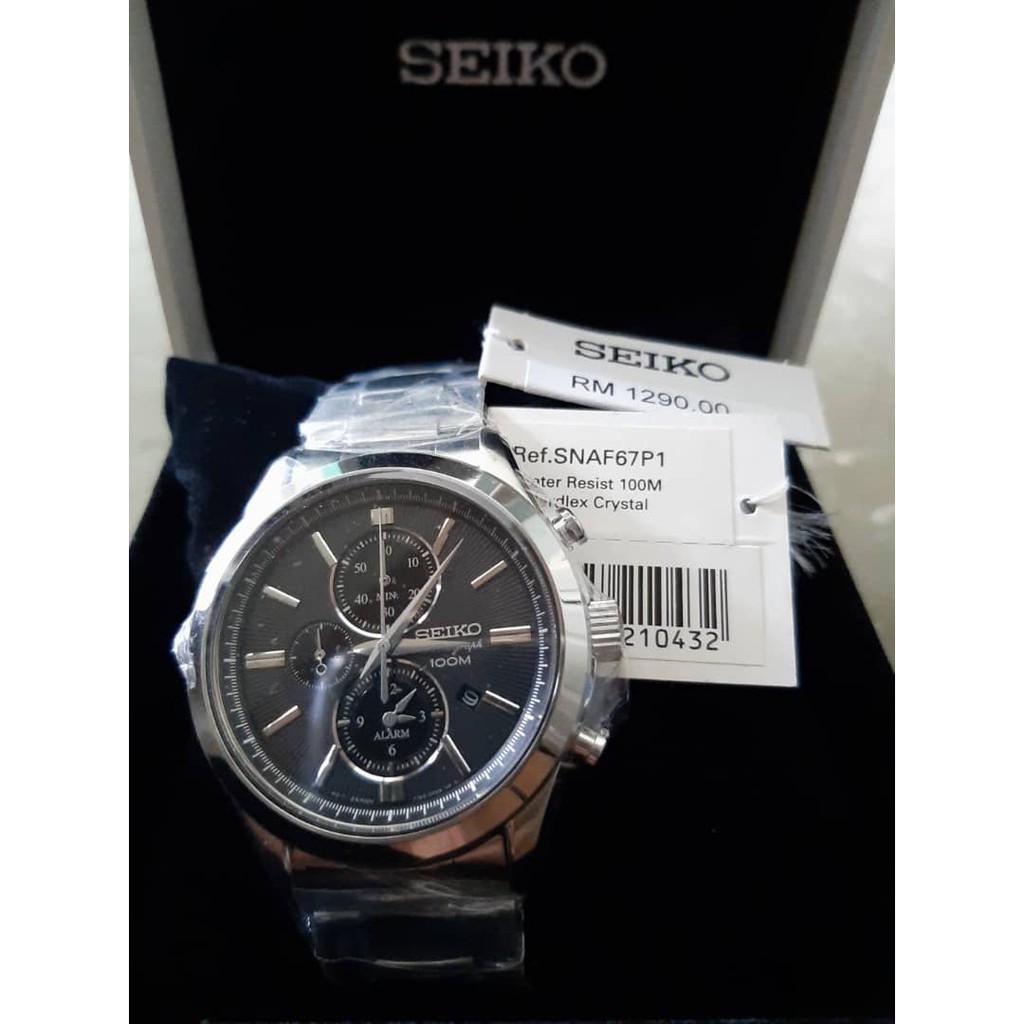 Seiko Chronograph SNAF67P1 Shopee Malaysia