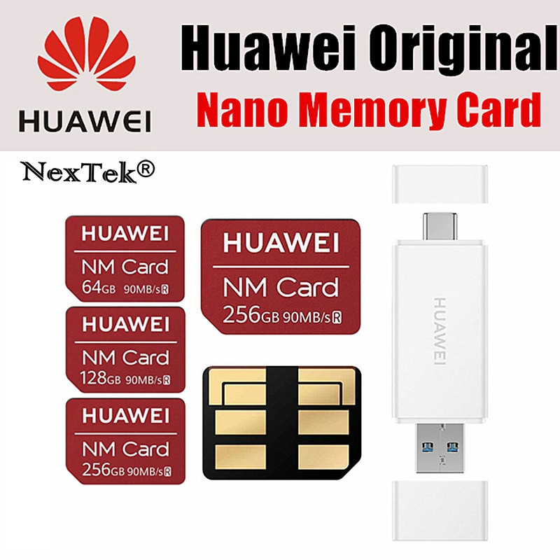 For Huawei NM Card 100% Original 64GB/128GB/256GB For Mate20 Pro X P30  USB3.1 Gen 1 Nano Memory Card Reader From Blandy99, $16.4