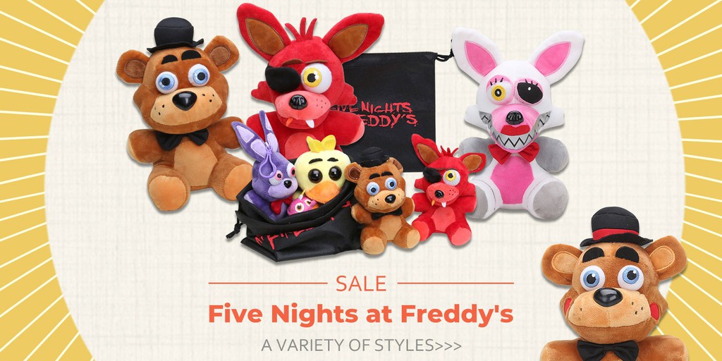 10 Styles Five Nights at Freddy's Plush Toys FNaF Anime Acrylic Key Chains  Freddy Chica Foxy Bonnie Mango Puppet Doll Cartoon Games 15cm