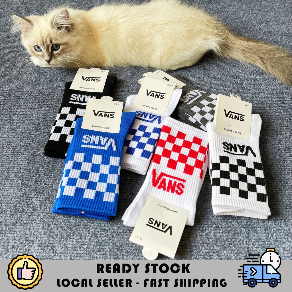 Long socks with slip best sale on vans